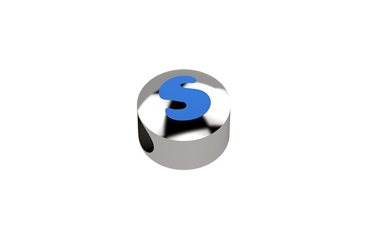 Nanán Cursore lettera azzurra S - Ag 925 Cyber Monday