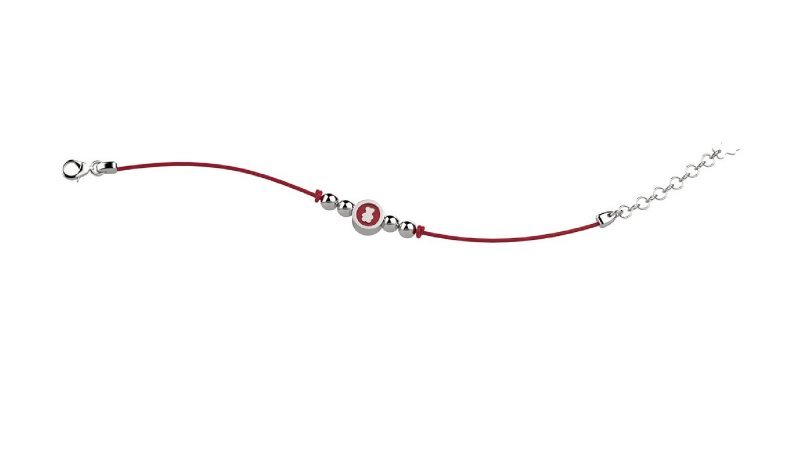 Nanán Bracciale Argento 925 - Col Rosso Liquidazione