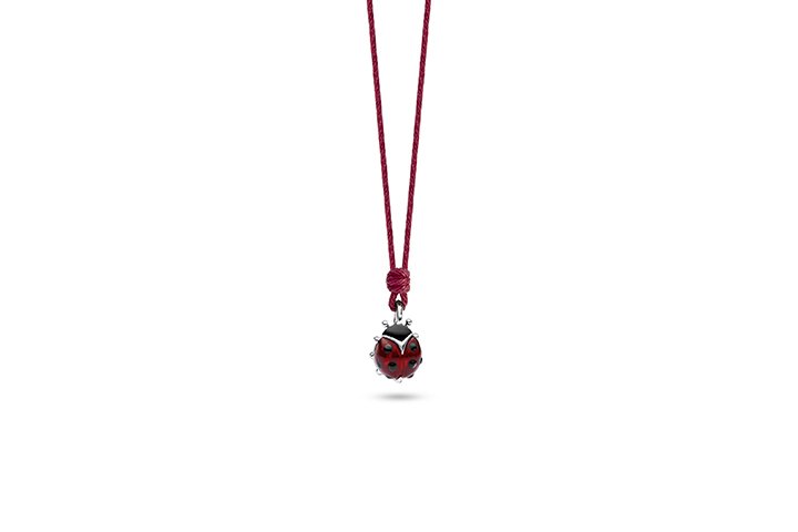 Nanán Collana Coccinella Argento Pezzi Unici