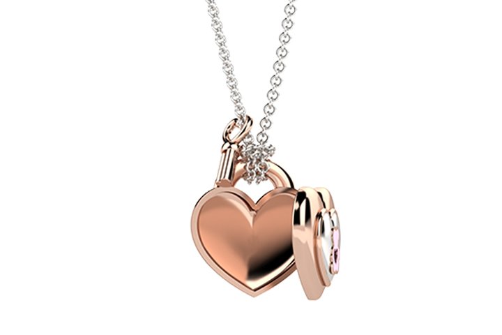 Nanán Pendente "Portami con te" cuore rosa Acquista Ora