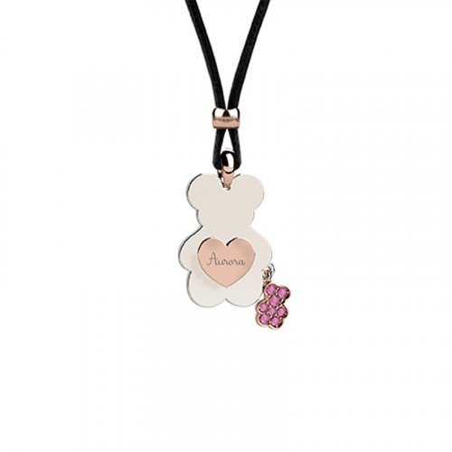 Nanán Pendente Orso con Cordino- Rosa Shopping Online