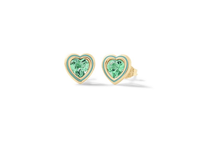 Nanán Orecchini Cuore Brillante Acqua Offerta speciale