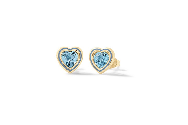 Nanán Orecchini Cuore Brillante Azzurro Cyber Monday