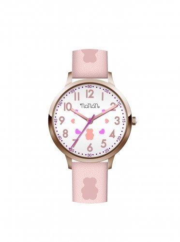 Nanán Orologio bambino bianco rosa - gold rose Offerta Giorno del Papà