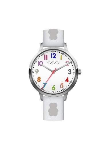 Nanán Orologio bambino bianco silver Vendita calda