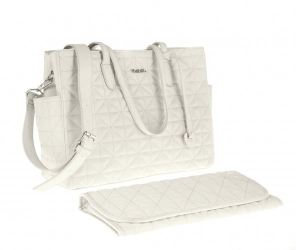 Nanán Borsa Mamma con manici Bianca Fino al 60% di sconto