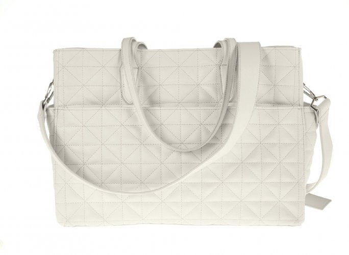Nanán Borsa Mamma con manici Bianca Fino al 60% di sconto