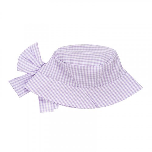 Nanán Cappello Quadrettini Lilla Duty-free