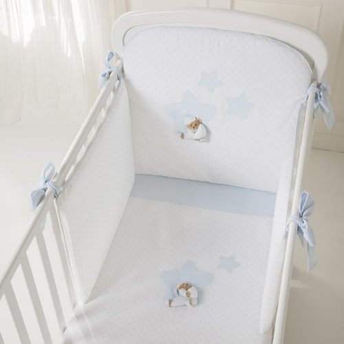 Nanán Set Piumone e Paracolpi 4pz Puccio Star Azzurro Presa