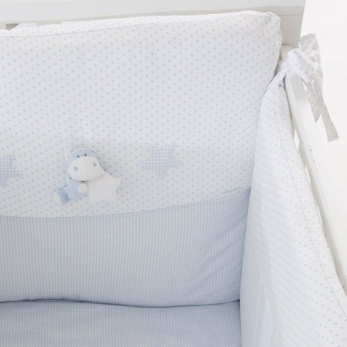 Nanán Set Piumone e Paracolpi 4pz Bombo Azzurro Sconto