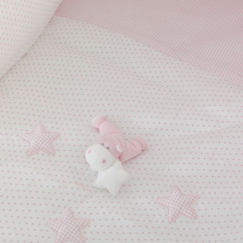 Nanán Set Piumone e Paracolpi 4pz Bombo Rosa Offerta