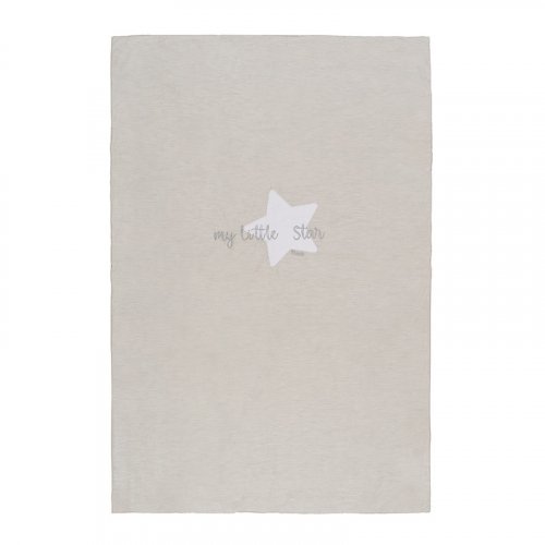 Nanán Coperta letto grigia in jersey "My little Star" Offerta Pasqua