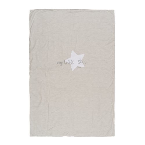 Nanán Coperta letto grigia in jersey "My little Star" Offerta Pasqua