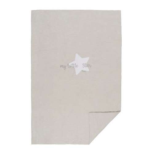 Nanán Coperta letto grigia in jersey "My little Star" Offerta Pasqua