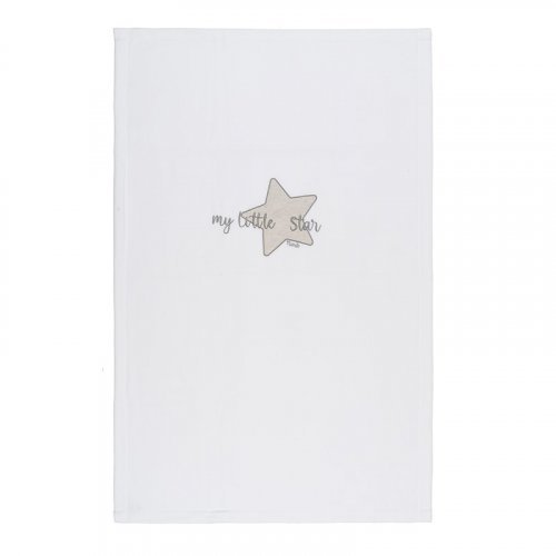Nanán Coperta letto in pile "My little star" con ricamo grigio Offerta Giorno del Papà