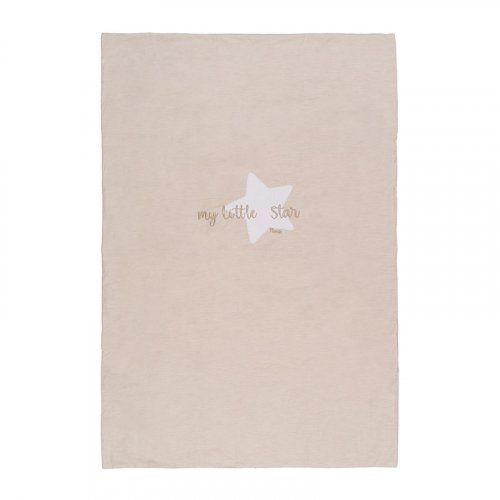 Nanán Coperta letto beige "My little star" in jersey Offerta San Valentino