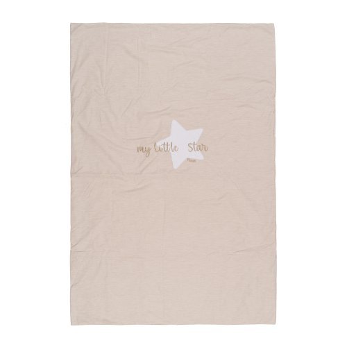 Nanán Coperta letto beige "My little star" in jersey Offerta San Valentino