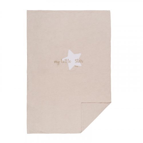 Nanán Coperta letto beige "My little star" in jersey Offerta San Valentino