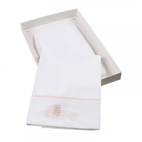 Nanán Lenzuola per lettino Set 3pz Dadini Rosa Ultimi due giorni