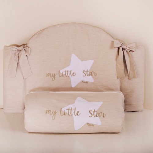 Nanán Set piumone e paracolpi My little Star beige Trasporto libero internazionale