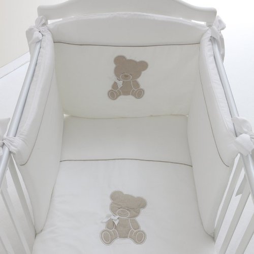Nanán Set Piumone e Paracolpi 4pz Coccolo Bianco Fino Al -60%