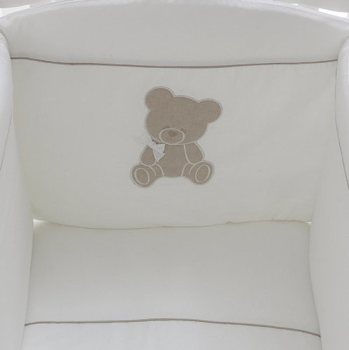 Nanán Set Piumone e Paracolpi 4pz Coccolo Bianco Fino Al -60%