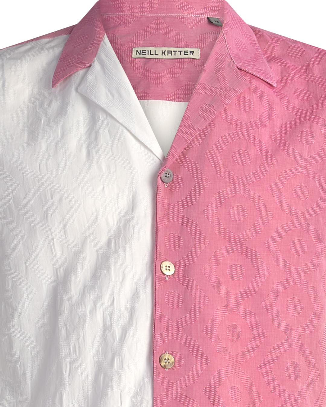 Neill Katter Camicia Design Astratto Prezzo Ridotto