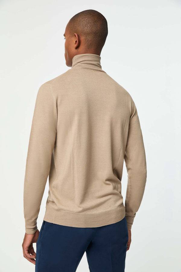 L.B.M. 1911 Maglia dolcevita in lana leggera beige Maglia dolcevita in lana leggera beige Qualità Garantita