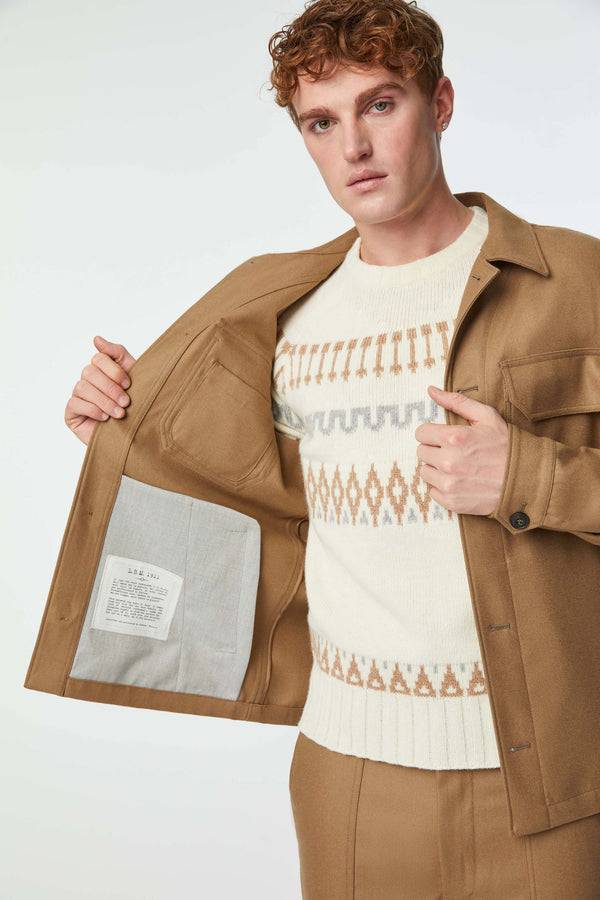 L.B.M. 1911 Overshirt non trattato marrone Overshirt non trattato marrone Fino Al -60%