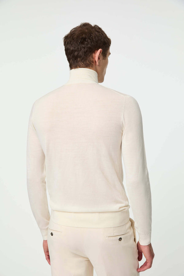 L.B.M. 1911 Maglia dolcevita in lana ultralight bianco latte Maglia dolcevita in lana ultralight bianco latte Affare Del Giorno