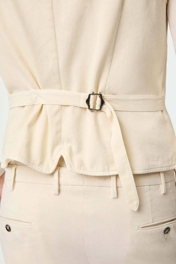 L.B.M. 1911 Gilet OSCAR tinto capo bianco latte Gilet OSCAR tinto capo bianco latte Offerta speciale della fabbrica