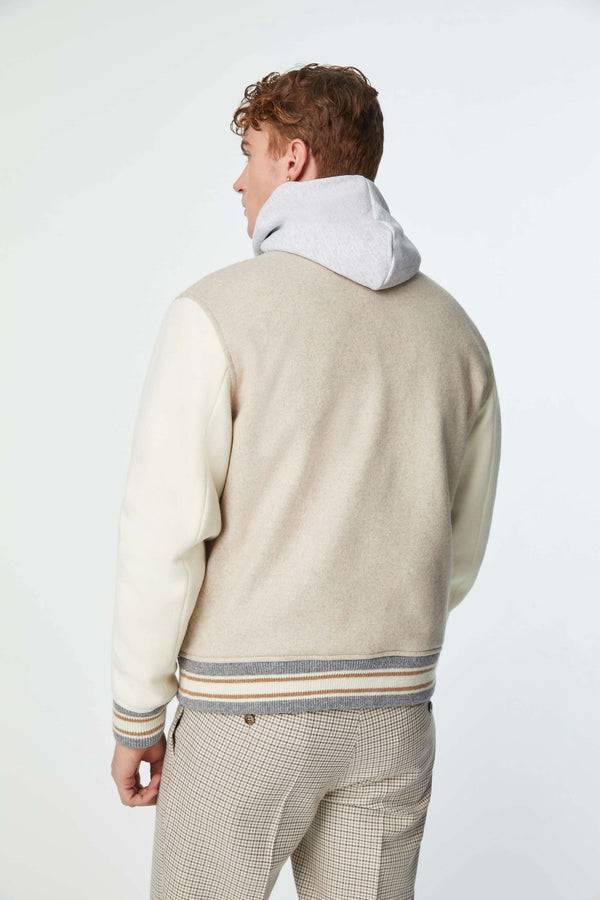 L.B.M. 1911 Bomber stile college in jersey con patch Bomber stile college in jersey con patch Outlet