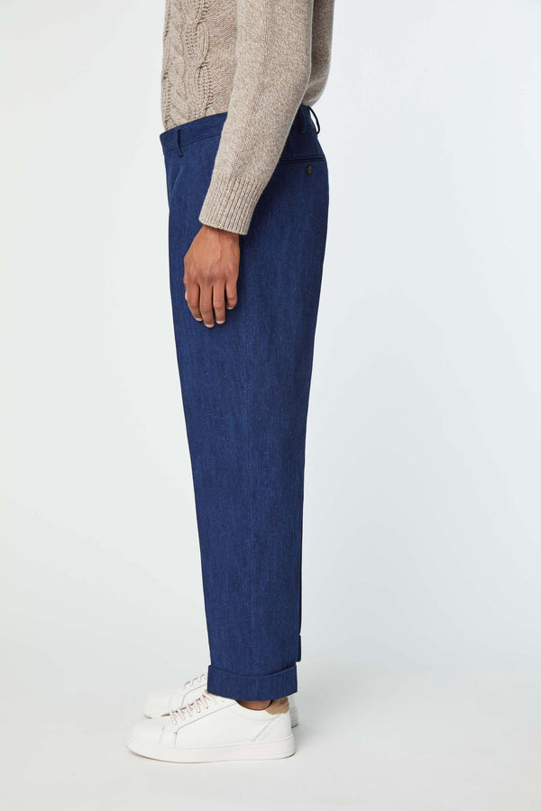 L.B.M. 1911 Pantalone Jaco Sartorial Indigo blu denim Pantalone Jaco Sartorial Indigo blu denim Vendite Flash