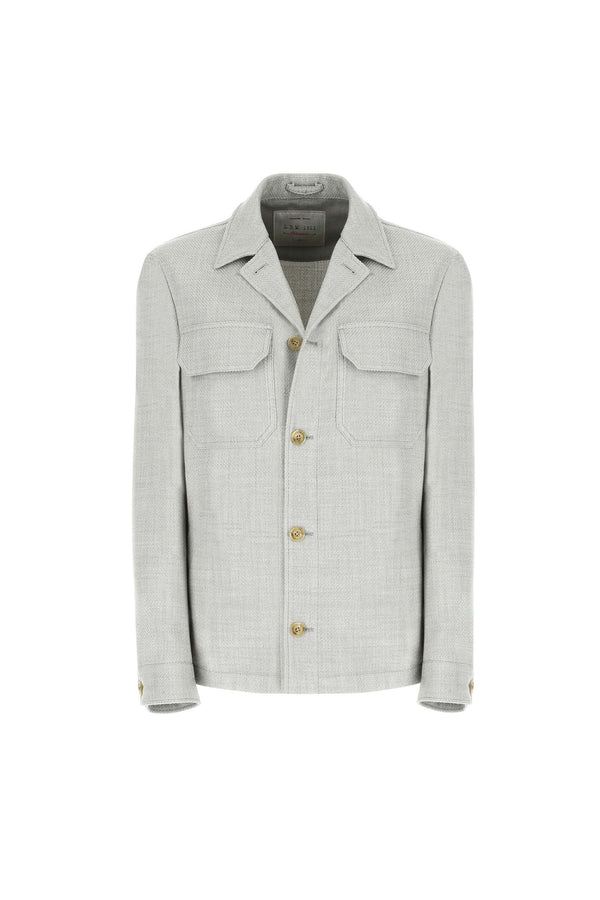 L.B.M. 1911 Overshirt non trattata verde chiaro Overshirt non trattata verde chiaro Italy