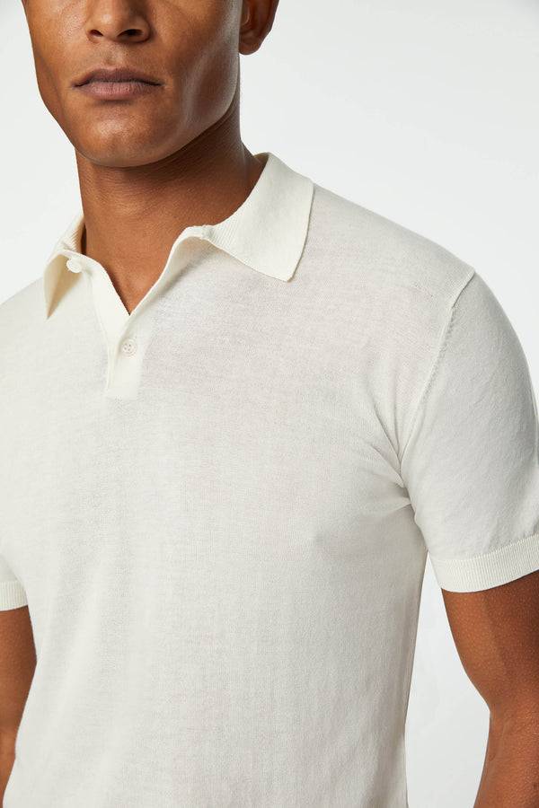 L.B.M. 1911 Polo in maglia bianca Polo in maglia bianca Sottocosto