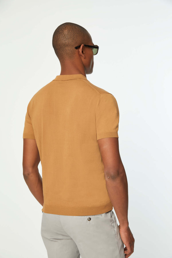 L.B.M. 1911 Polo in maglia giallo ocra Polo in maglia giallo ocra Economico