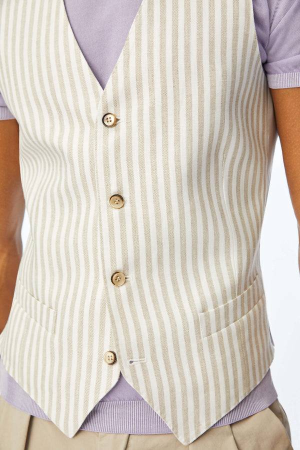 L.B.M. 1911 Gilet DEREK beige Gilet DEREK beige Online