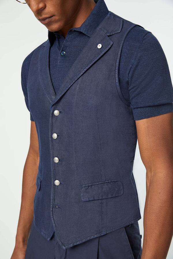 L.B.M. 1911 Gilet OSCAR tinto capo blu Gilet OSCAR tinto capo blu In Saldo