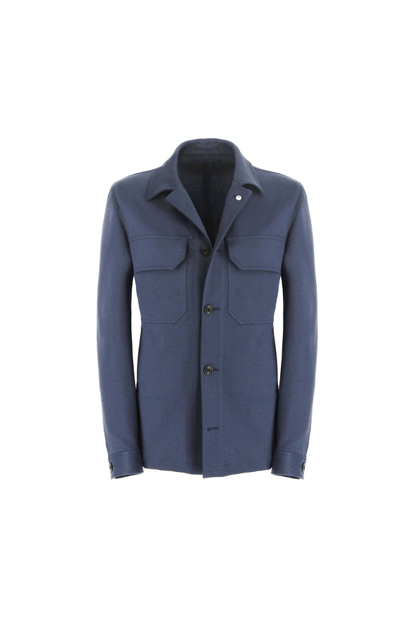 L.B.M. 1911 Overshirt in Jersey blu Overshirt in Jersey blu Nuova