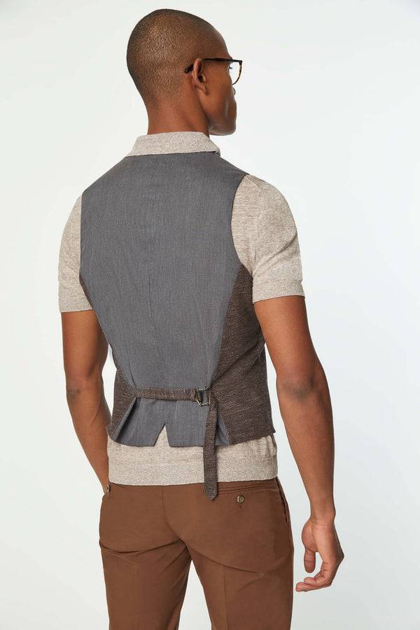 L.B.M. 1911 Gilet DEREK in Jersey marrone Gilet DEREK in Jersey marrone Italy