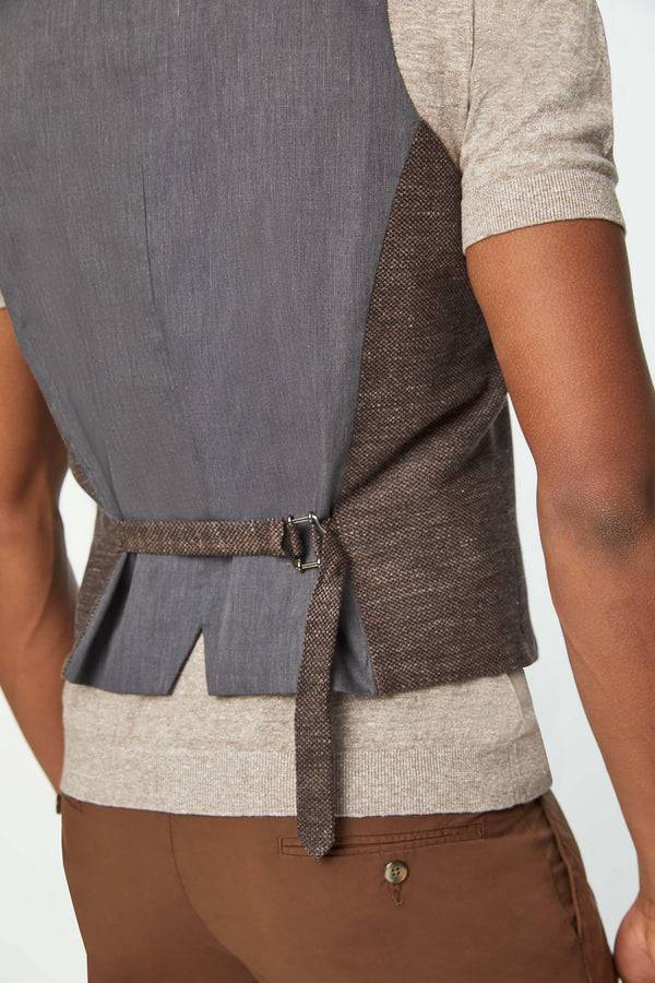 L.B.M. 1911 Gilet DEREK in Jersey marrone Gilet DEREK in Jersey marrone Italy
