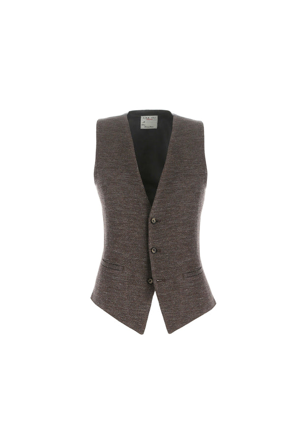 L.B.M. 1911 Gilet DEREK in Jersey marrone Gilet DEREK in Jersey marrone Italy