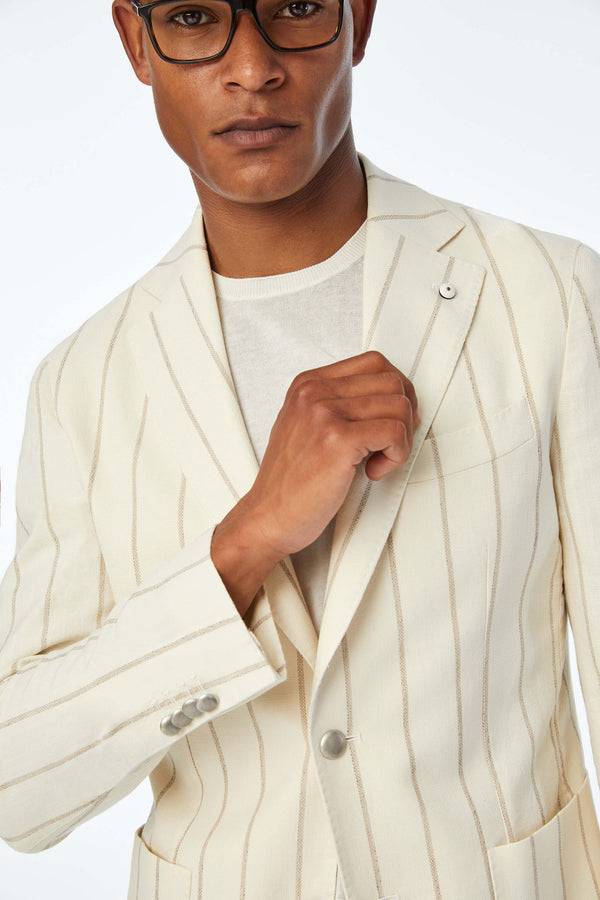 L.B.M. 1911 Giacca Jack slim washed bianca Giacca Jack slim washed bianca Negozi Online