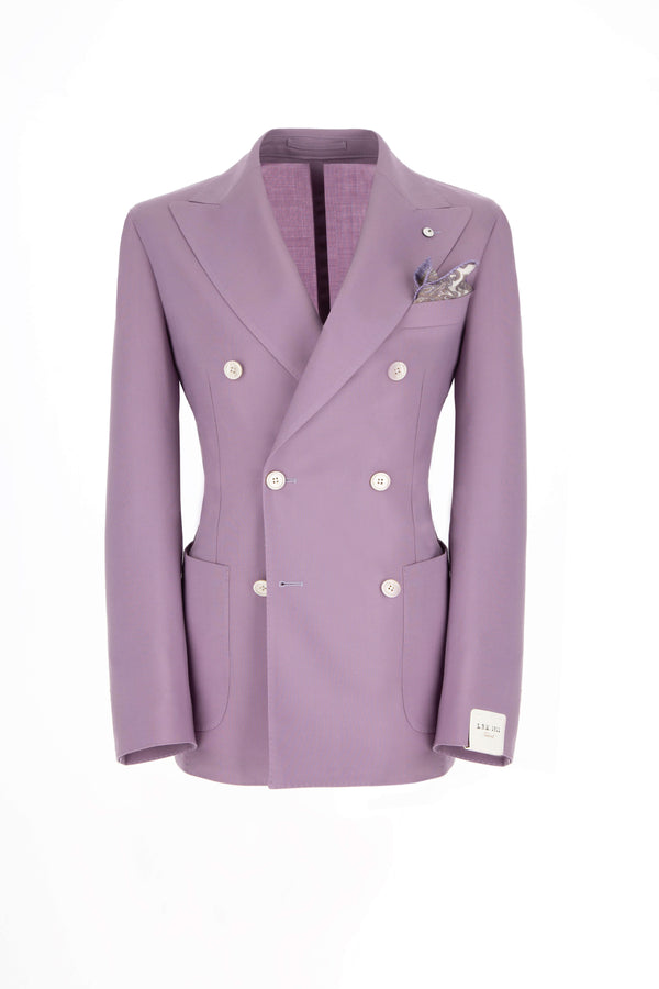 L.B.M. 1911 Giacca TOM doppiopetto washed lilla Giacca TOM doppiopetto washed lilla Promozione Limitata