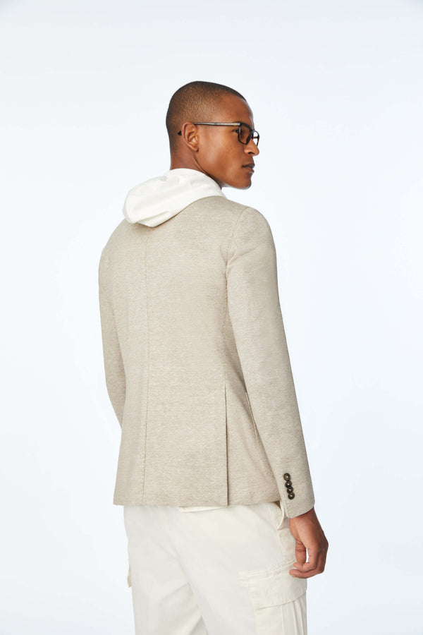L.B.M. 1911 Giacca Simon in jersey beige Giacca Simon in jersey beige Prezzo Ridotto