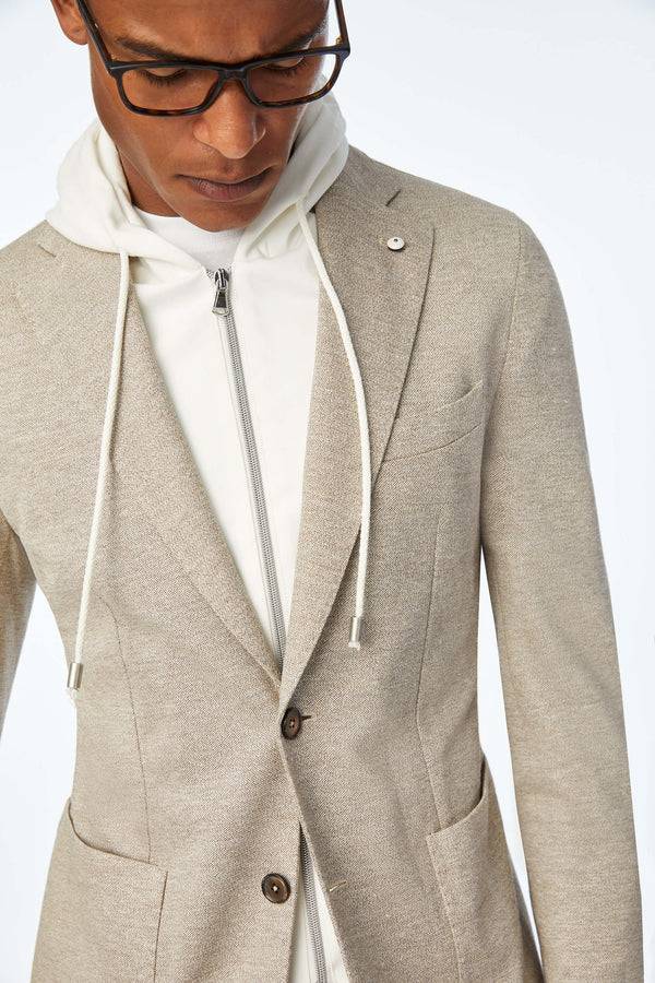 L.B.M. 1911 Giacca Simon in jersey beige Giacca Simon in jersey beige Prezzo Ridotto
