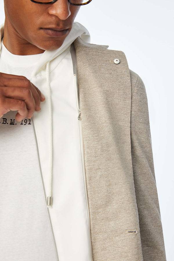 L.B.M. 1911 Giacca Simon in jersey beige Giacca Simon in jersey beige Prezzo Ridotto