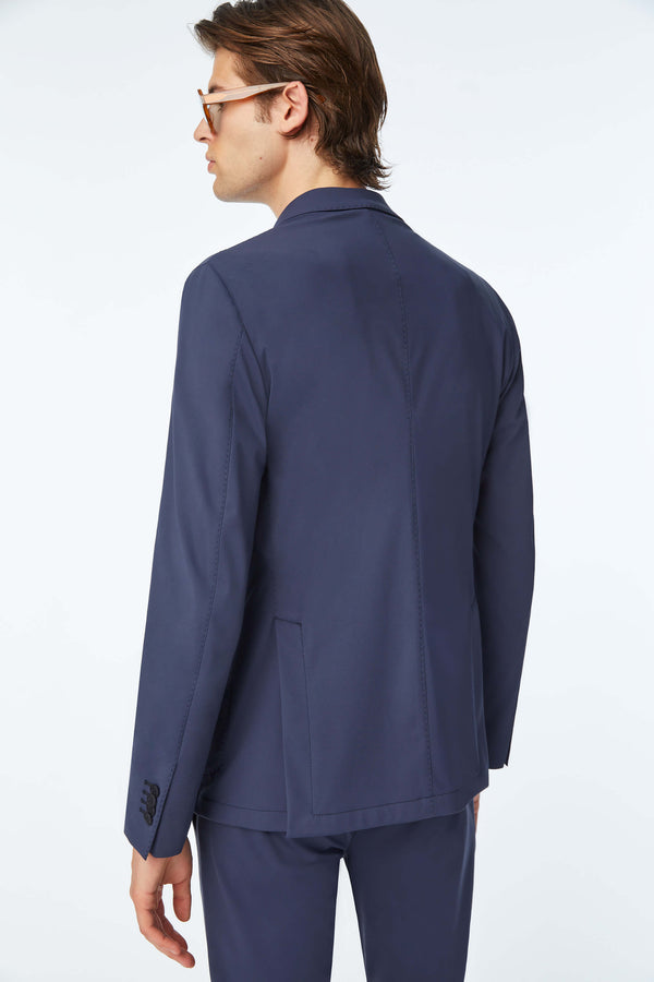 L.B.M. 1911 Travel jacket blu in Jersey tecnico Travel jacket blu in Jersey tecnico Sottocosto