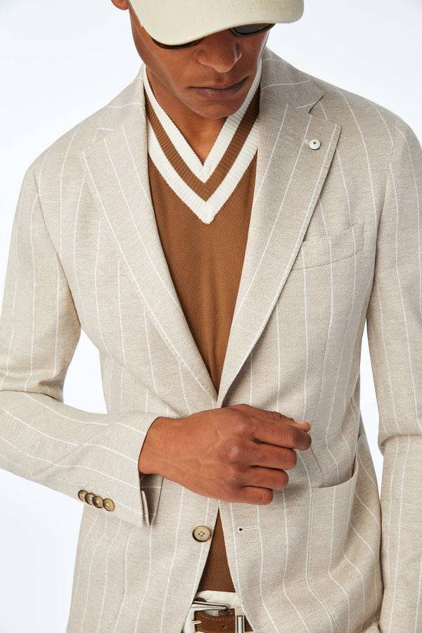L.B.M. 1911 Giacca JACK in jersey beige Giacca JACK in jersey beige Sconto