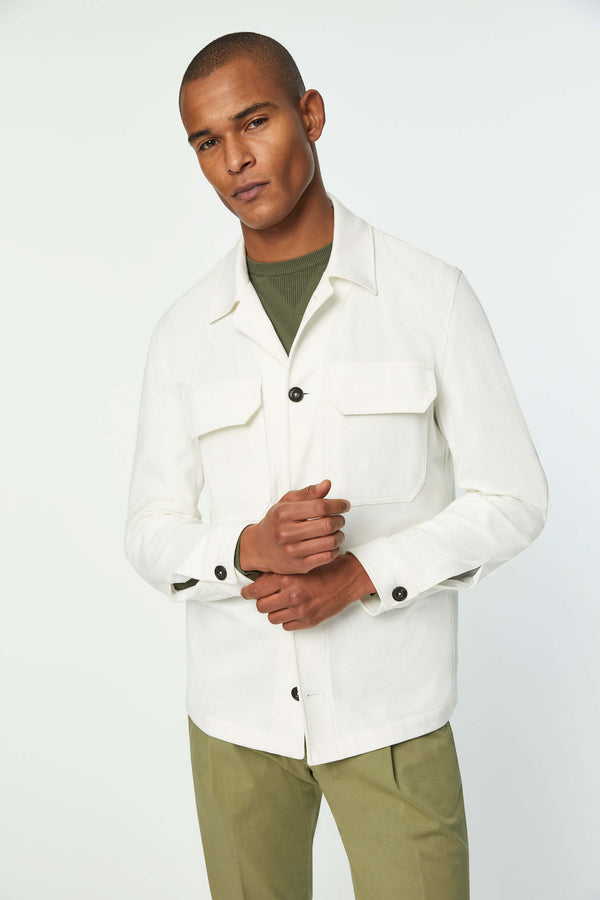 L.B.M. 1911 Overshirt in Jersey bianca Overshirt in Jersey bianca Online